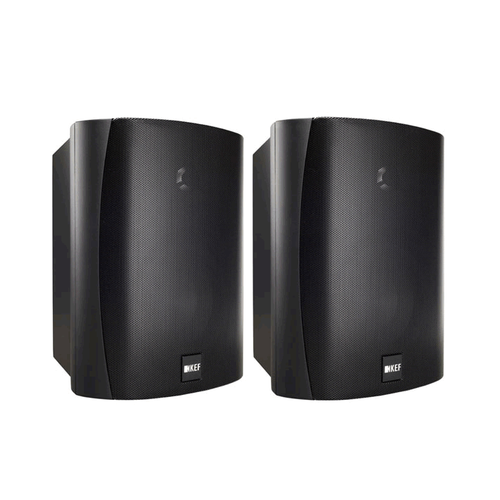 KEF Ventura 5 BLACK Outdoor Speakers + Brackets (PAIR) OFFER - Click Image to Close